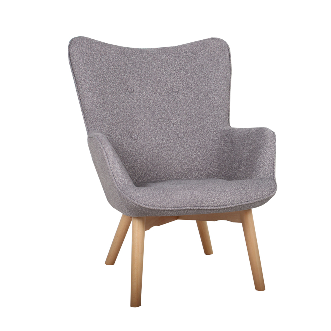 NAVONA ARMCHAIR FABRIC PURO WOOD NATURAL E1 PRC