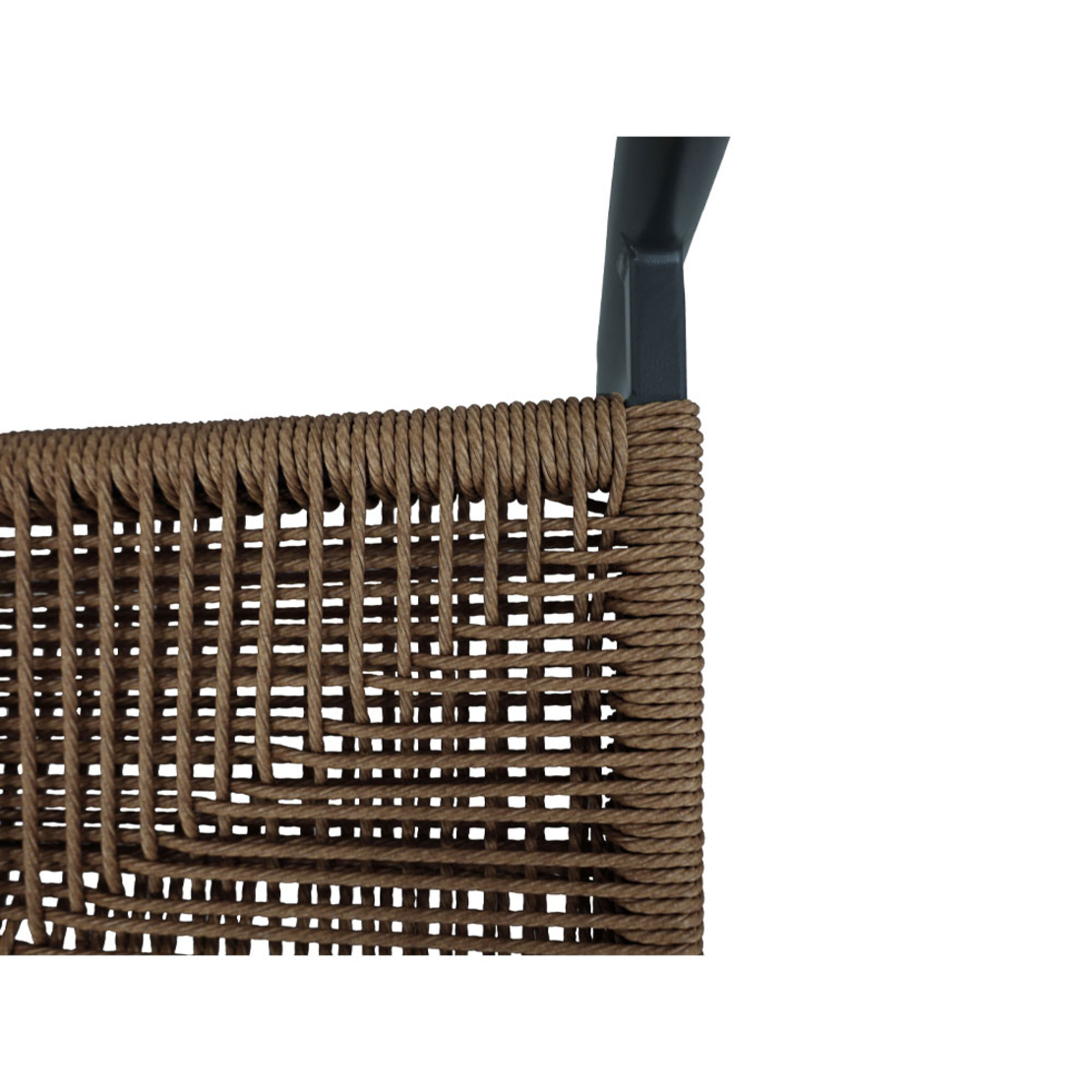 CARLA CHAIR ALUMINIUM BLACK WALNUT 56x59xH78cm PRC
