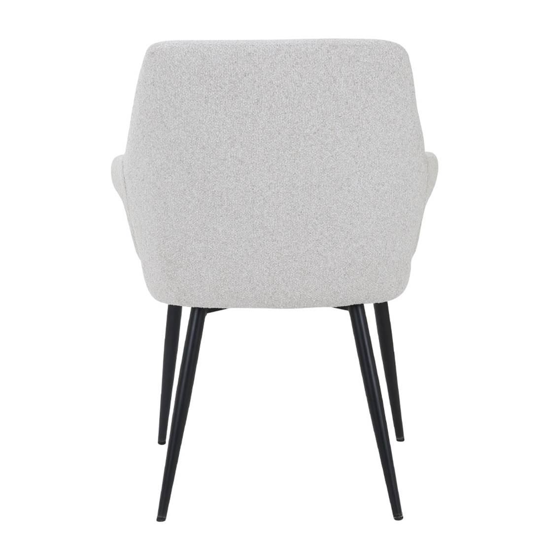 PONTE CHAIR FABRIC CREAM METAL BLACK E1 PRC
