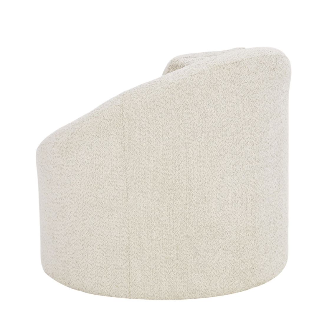 SOFTY ARMCHAIR SWIVEL FABRIC CREAM METAL E1 PRC