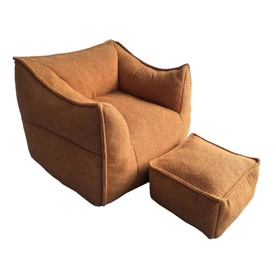 SPONGE ARMCHAIR SET FABRIC TERRACOTTA FOAM PRC