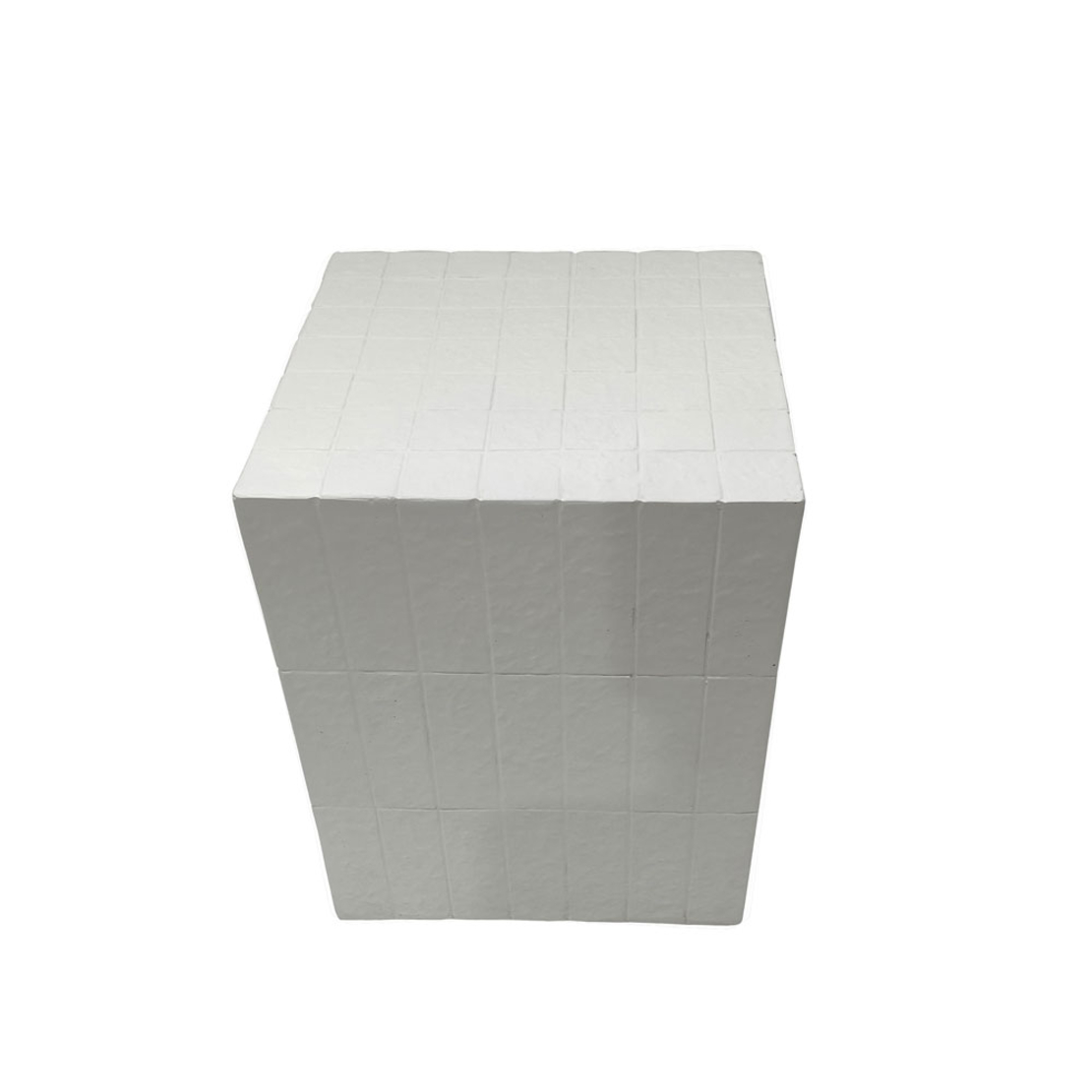 SQUARE SIDE TABLE MAGNESIUM OXIDE MgO WHITE 36x36x