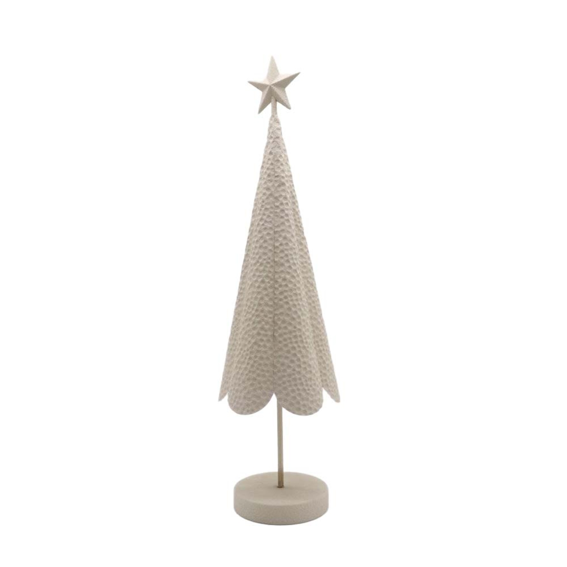 ABRE CHRISTMAS DECORATION TREE 24x24x91 METAL BEIGE