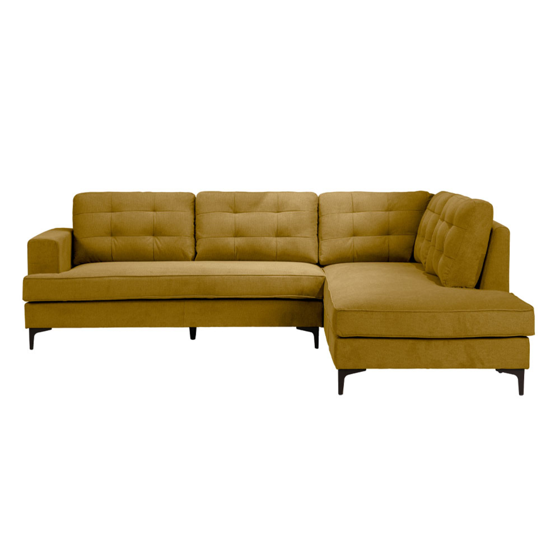 AMSTERDAM SOFA CORNER RIGHT EASY CLEAN FABRIC MUSTARD E1 EU