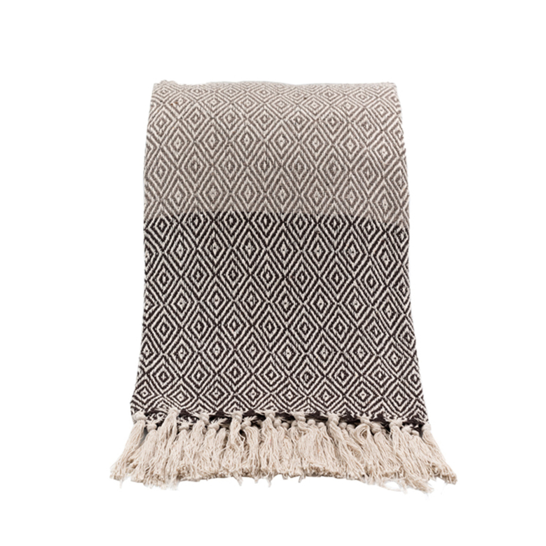 ROMVOS THROW COTTON POLYESTER BEIGE BROWN 180x240c