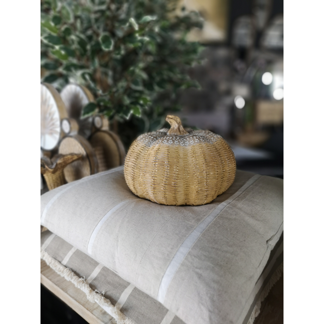 AMMOS 7 DECOR CUSHION FABRIC COTTON BEIGE 45x45cm