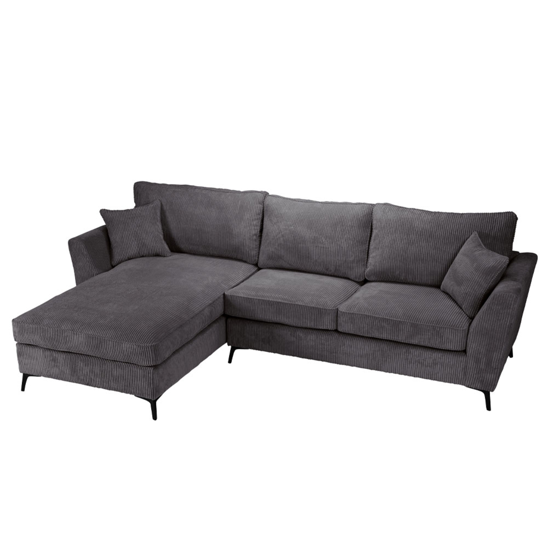 BOEL SOFA CORNER LEFT EASY CLEAN FABRIC GREY E1 EU new