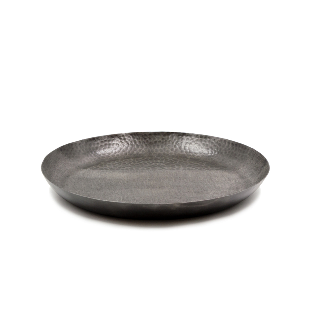 FADE TRAY ALUMINIUM BLACK D44xH5cm IN