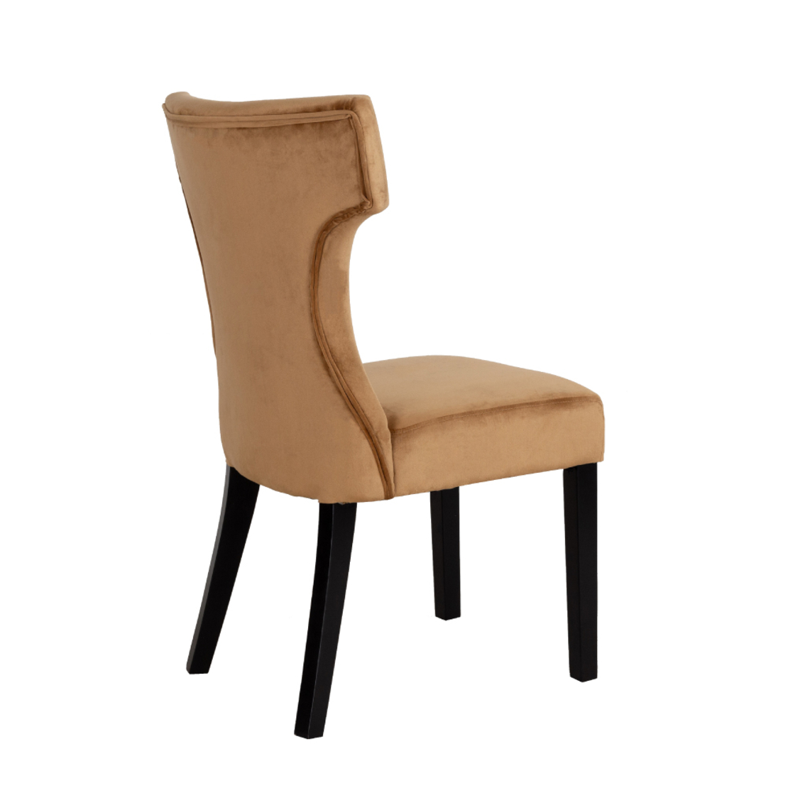 TORRO CHAIR FABRIC GOLD WOOD BLACK E1 PRC