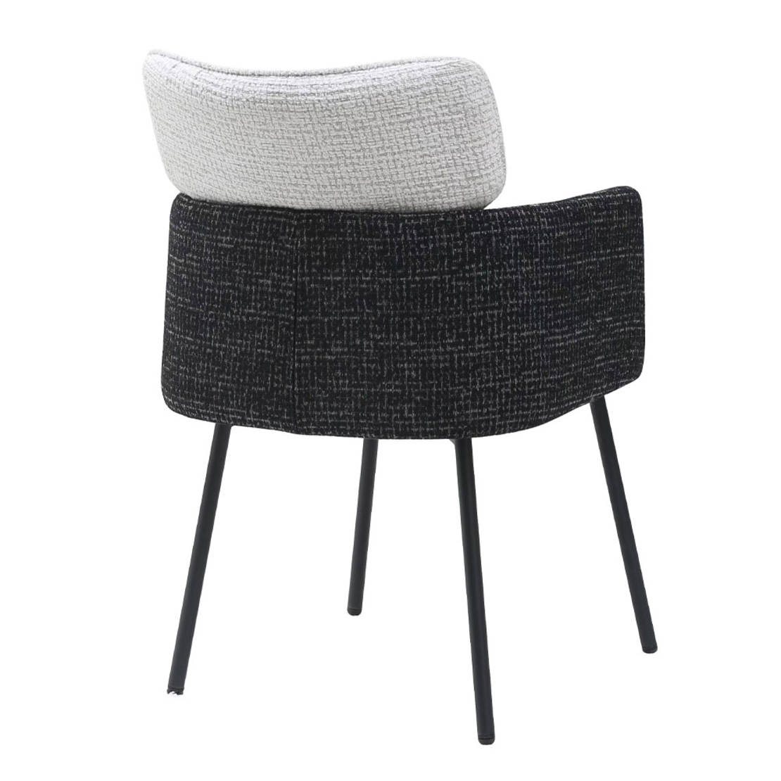 TAF CHAIR ARMCHAIR FABRIC BEIGE BLACK METAL BLACK E1 PRC