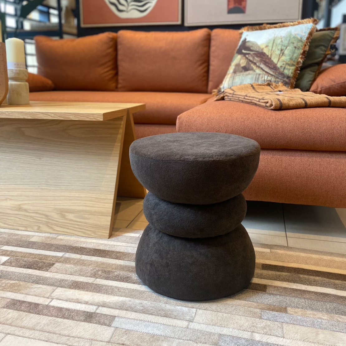 ROOK STOOL FABRIC GREY DARK E1 PRC