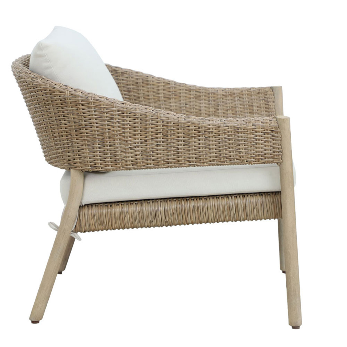 SUMATRA LOUNGE SET 1+2 WOOD EUCALYPTUS NATURAL BEI