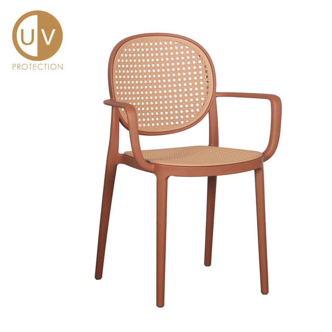 RATTI/P CHAIR PP TERRACOTTA NATURAL PRC