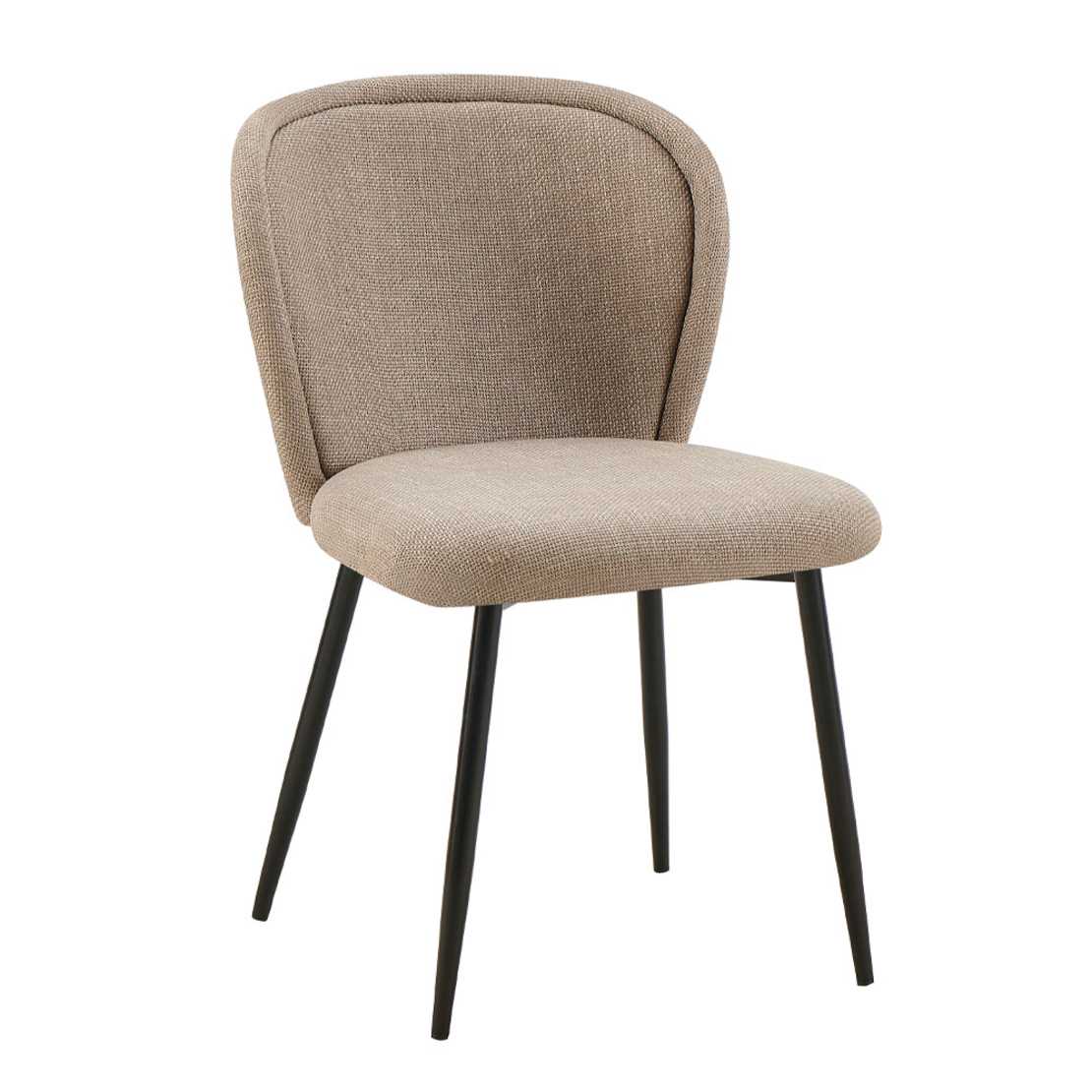 FIGARO CHAIR FABRIC BEIGE METAL BLACK E1 PR