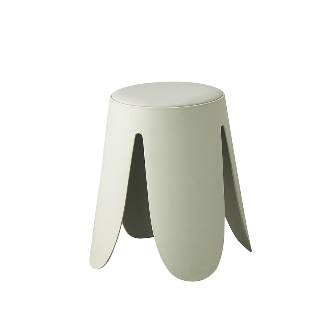TULIP STOOL PP MINT FABRIC PRC