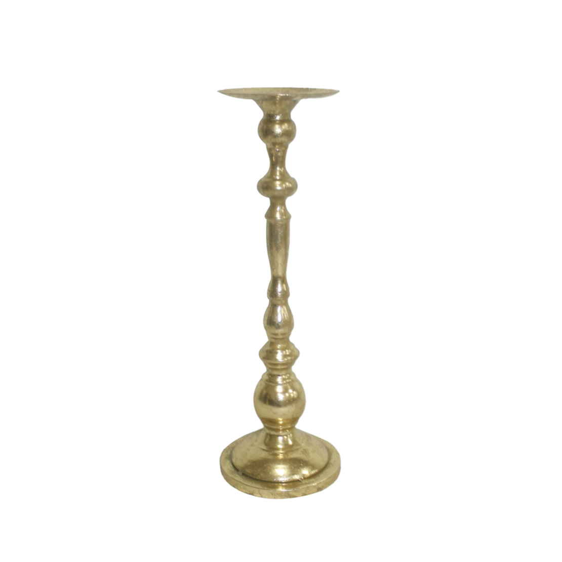 BLAZE CANDLE HOLDER METAL GOLD D15,24xH39,69cm PRC