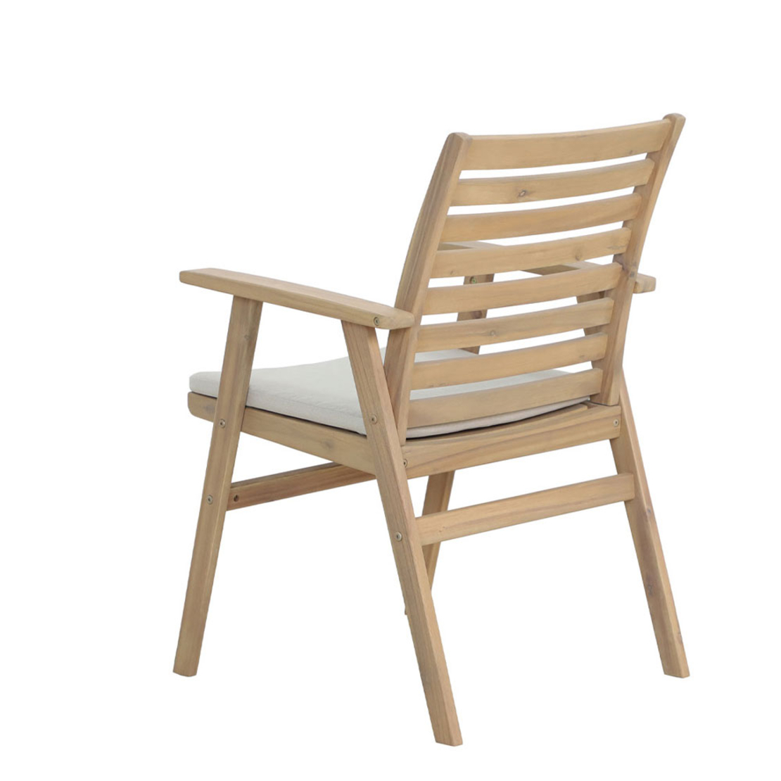 ETOILE CHAIR CUSHION WOOD ACACIA NATURAL WHITE 61x59x86.5 VN