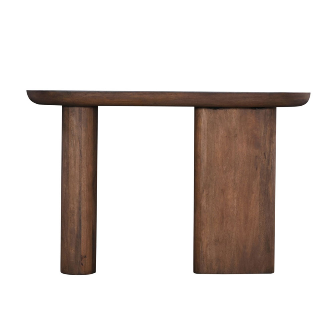 SAVY CONSOLE WOOD MANGO WALNUT GREEN STONE 120x40x
