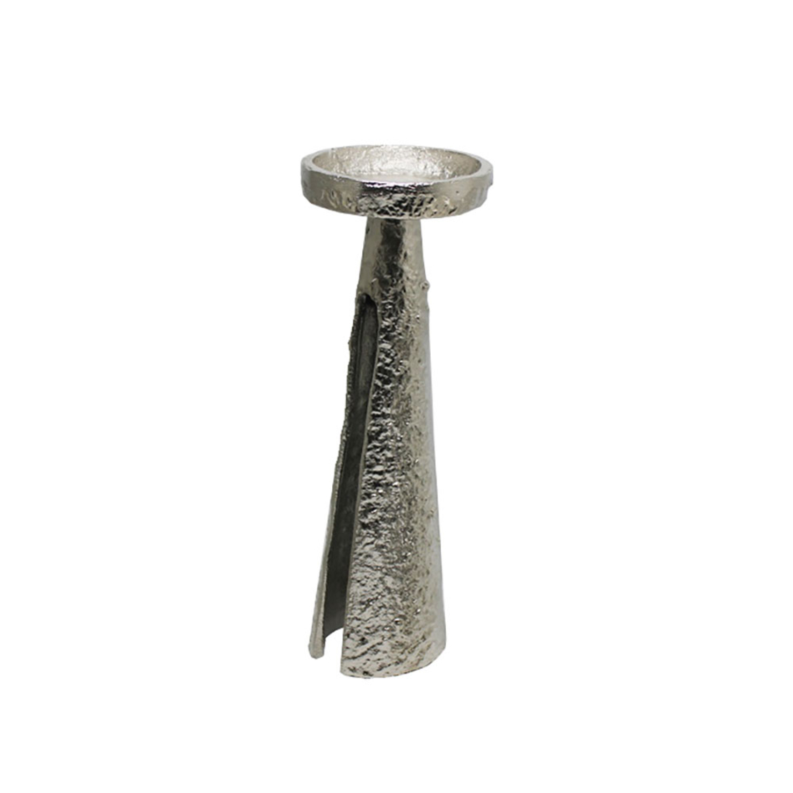 ARCO 30,5 CANDLE HOLDER ALUMINIUM SILVER D11xH30,5