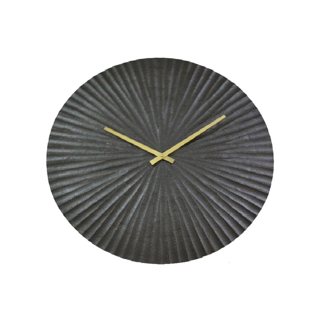 RAYON CLOCK WALL ALUMINIUM BLACK D73xH1cm IN