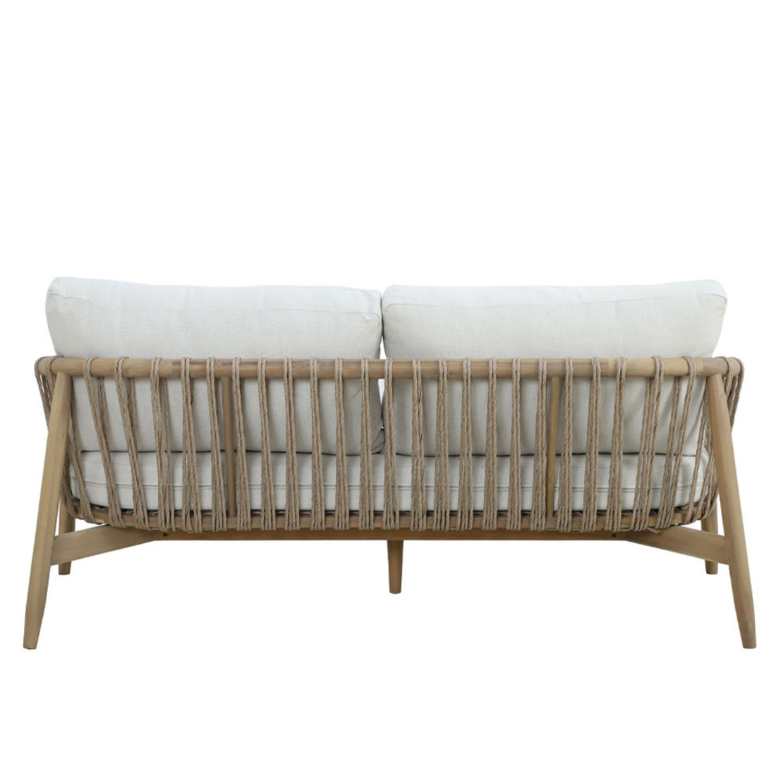 CORDA LOUNGE SET 1+2+1 WOOD ACACIA NATURAL WHITE V