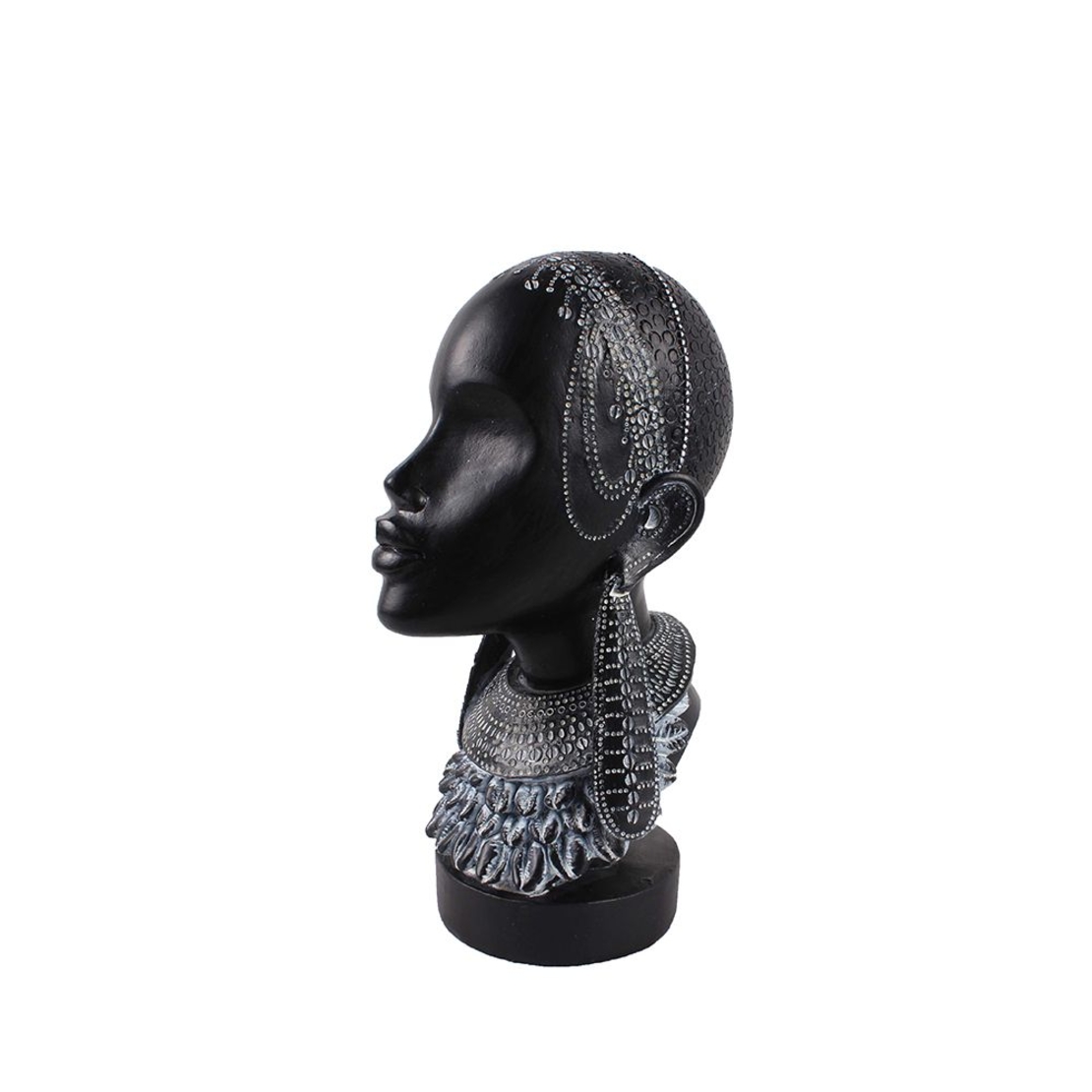 ANAN DECO FACE POLYRESIN BLACK 16x13,5xH29cm PRC