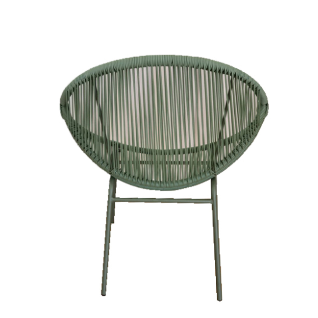 CASABLANCA CHAIR PE ROUND WOVEN OLIVE GREEN OLIVE GREEN 70x60xH81,5cm PRC