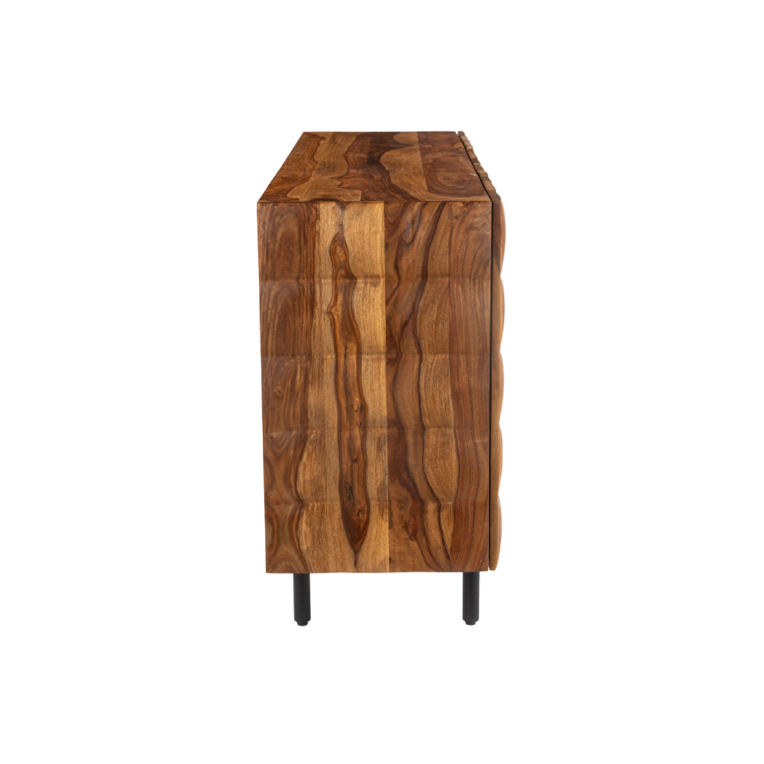 CHOCOLAT SIDEBOARD 3DOORS WOOD SHEESHAM WALNUT WOOD ACACIA BLACK 162x42x80 IN