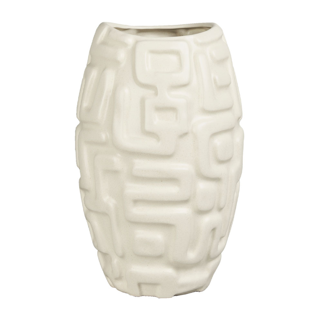 ISIS VASE STONEWARE BEIGE 29,2x29xH46,2cm PRC