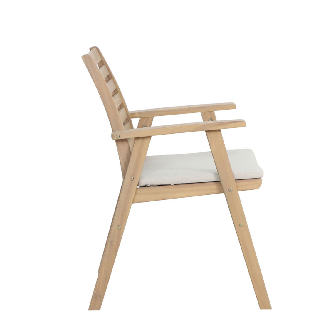 ETOILE CHAIR CUSHION WOOD ACACIA NATURAL WHITE 61x59x86.5 VN