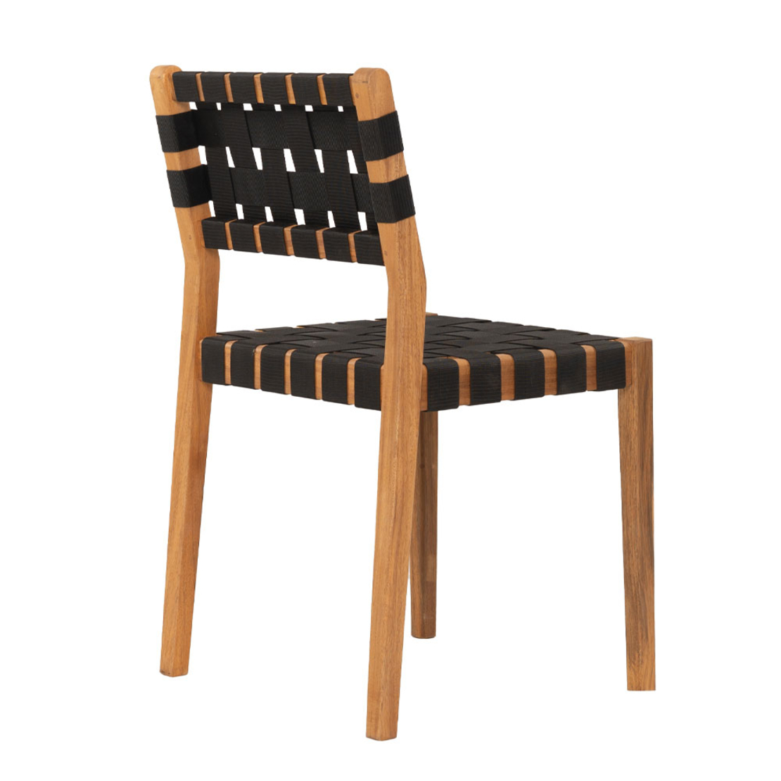 HASTAG CHAIR NAYLON STRIPES BLACK NATURAL 45x46xH80cm VN