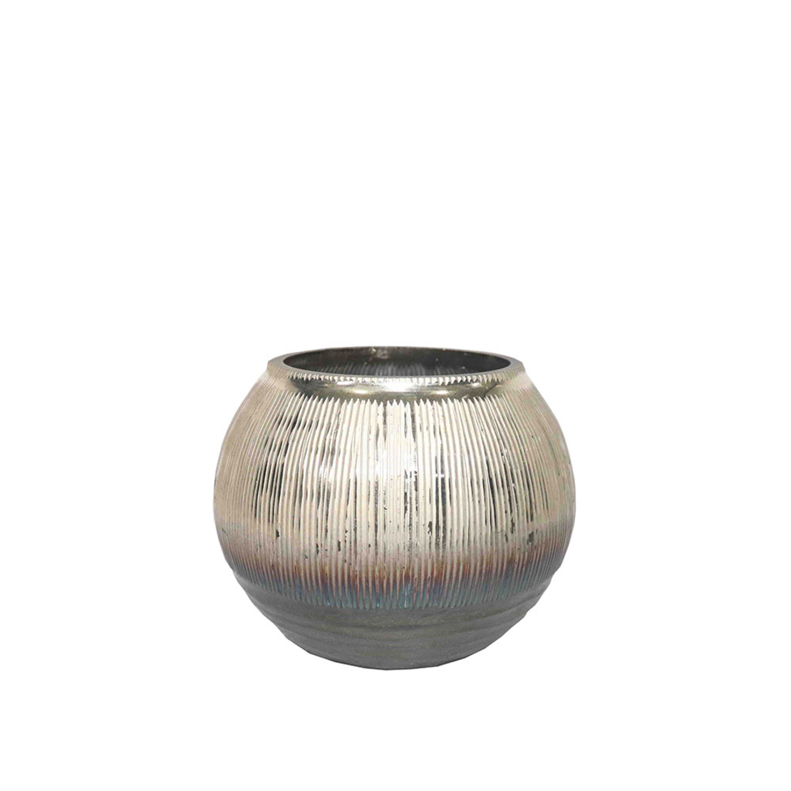 JEG BASE FOR CANDLE GLASS GOLD BRONZE GREY D10xH8,