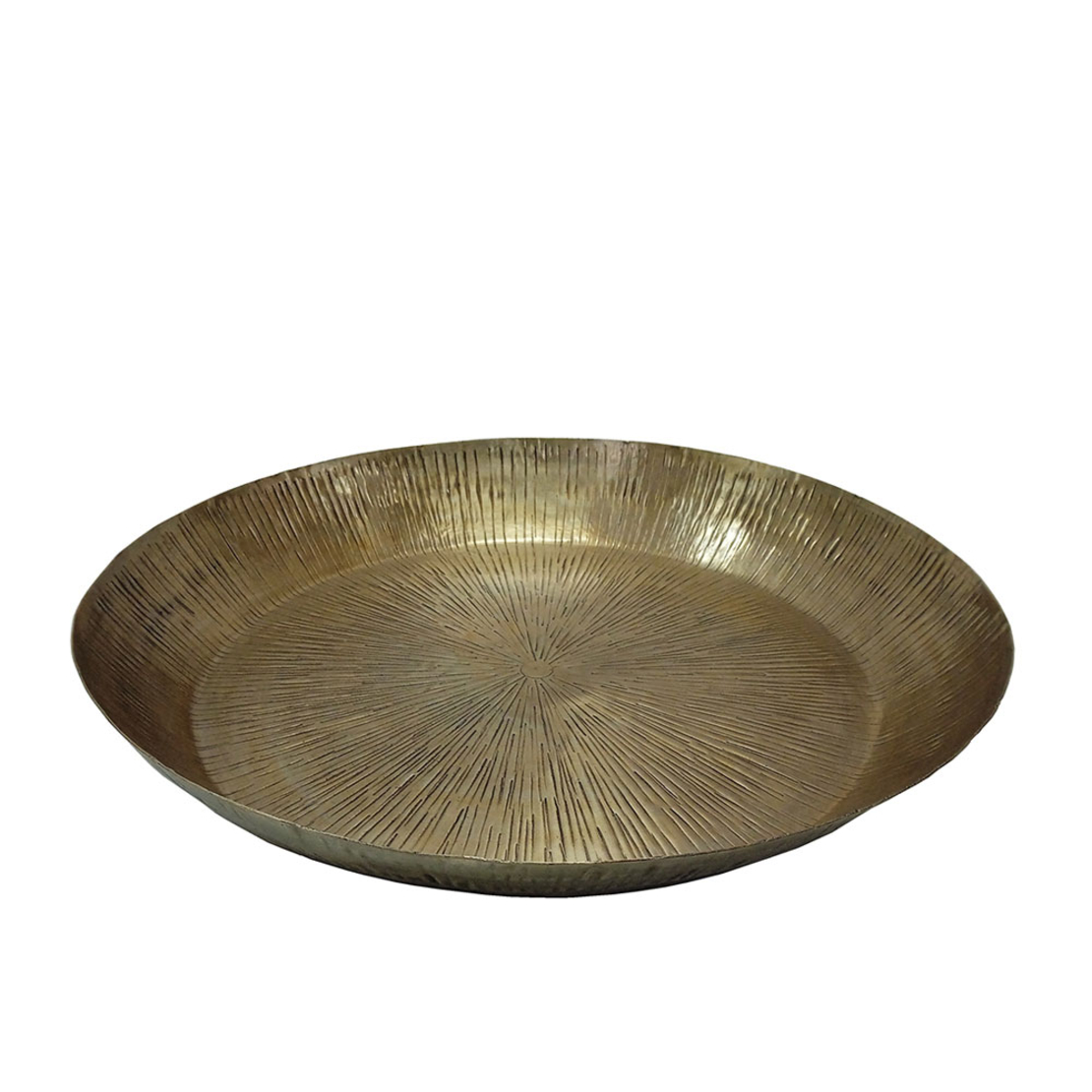 ERDUS TRAY ALUMINIUM GOLD D50xH7cm IN