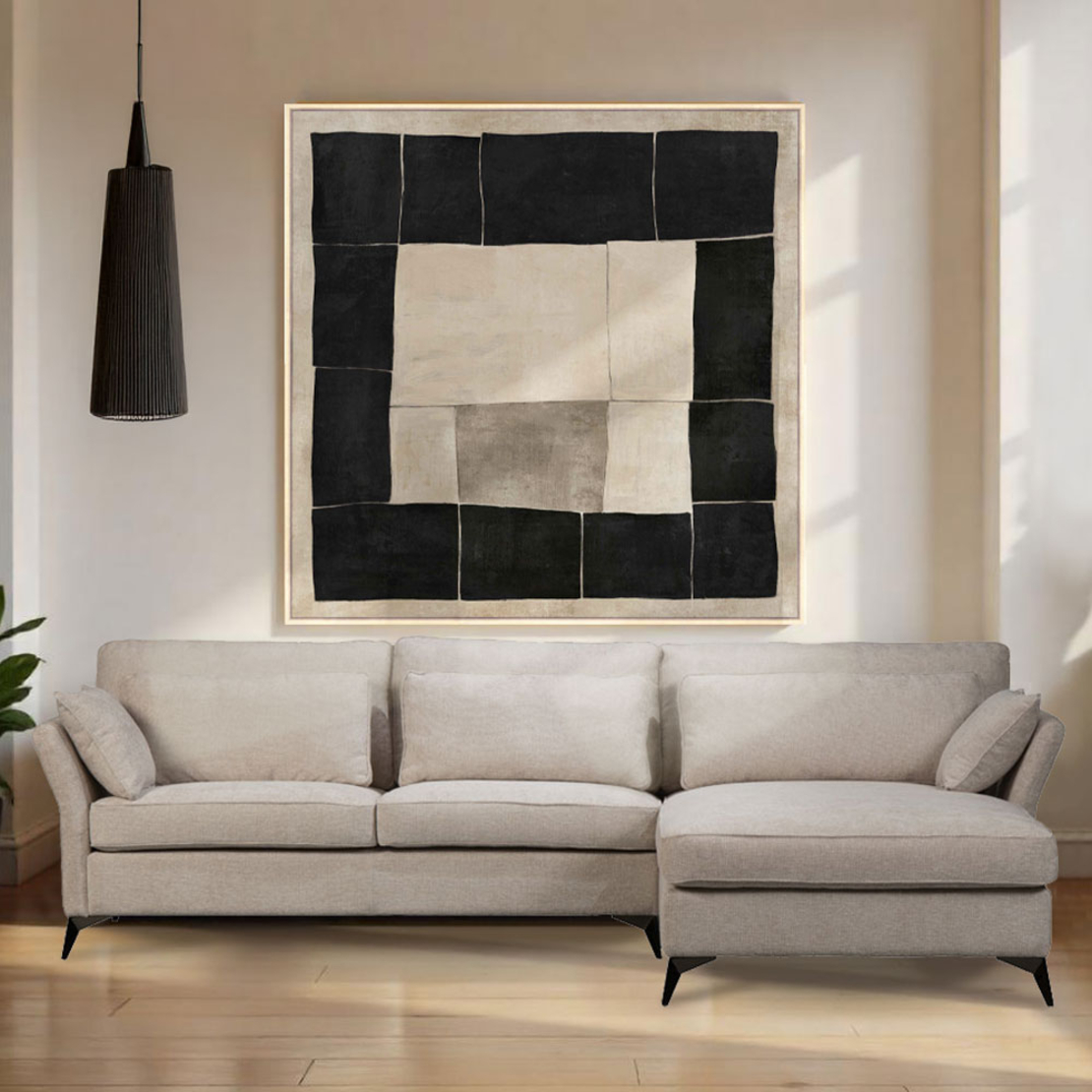 PARFAIT SOFA CORNER RIGHT EASY CLEAN FABRIC BEIGE E1 EU