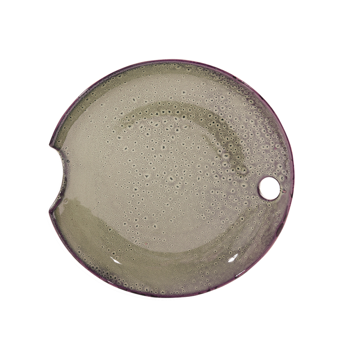 ROND PLATTER CERAMIC MINT D38xH5cm PRC