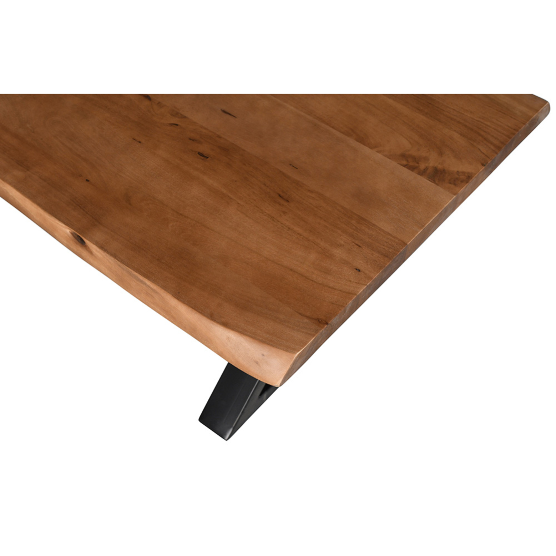 MINGLE COFFEE TABLE WOOD ACACIA WALNUT BLACK METAL 115x60xH42cm IN