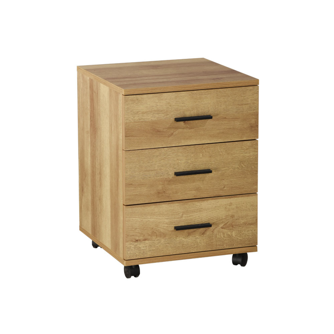 TOCCATA PEDESTAL 3DRAWERS CHIPBOARD WITH MELAMINE CARTA SONOMA 40x40xH55cm E1 PRC