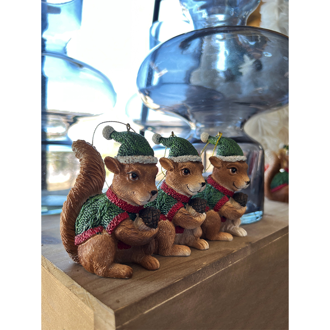 XMAS HARRY PENDANT SQUIRREL POLYRESIN MULTICOLOR 7