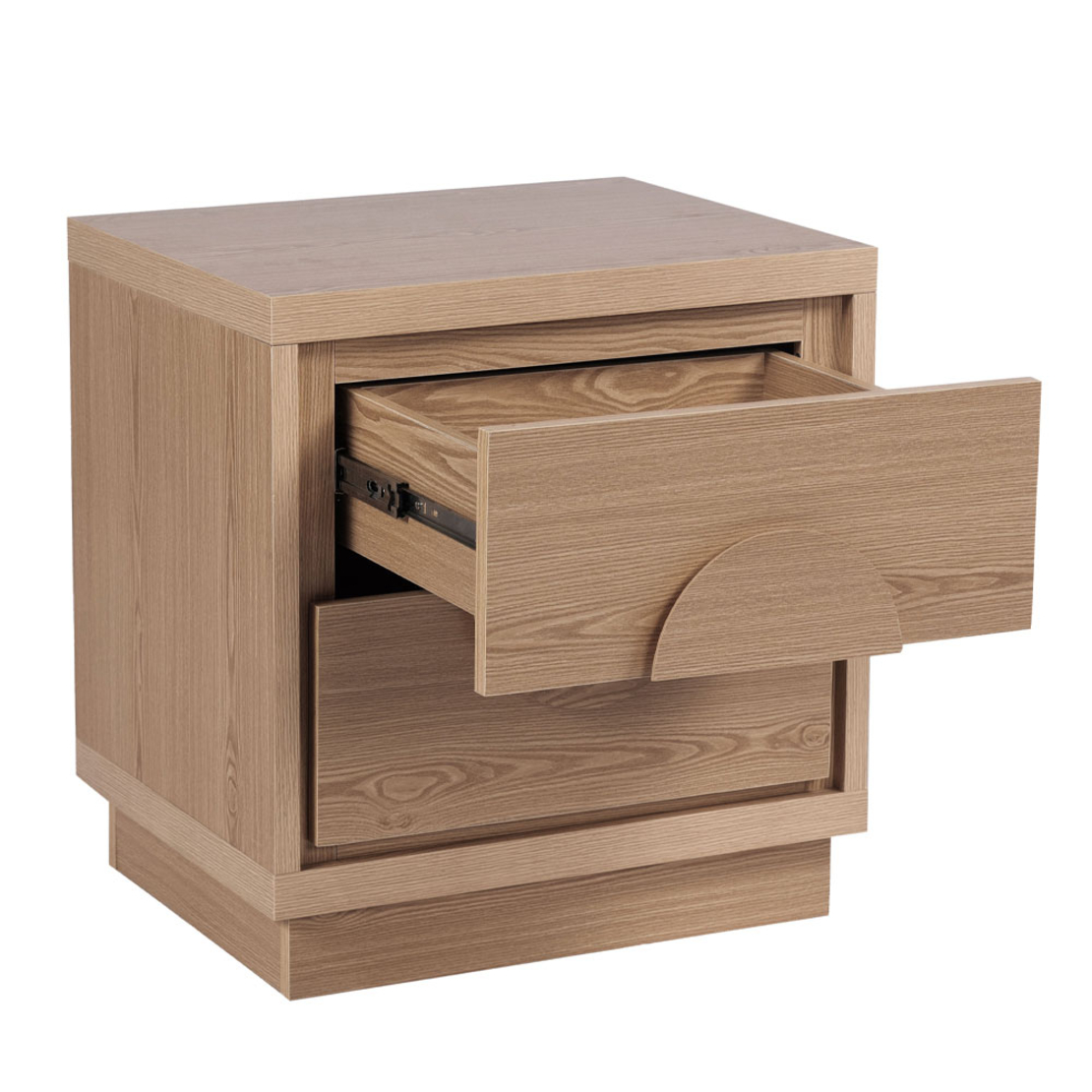 AXIS NIGHTSTAND 2DRAWERS CHIPBOARD NATURAL E1 PRC