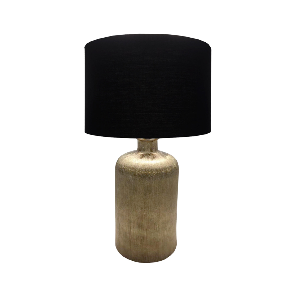 DESIRE LAMP TABLE CERAMIC FABRIC GOLD BLACK D40xH6