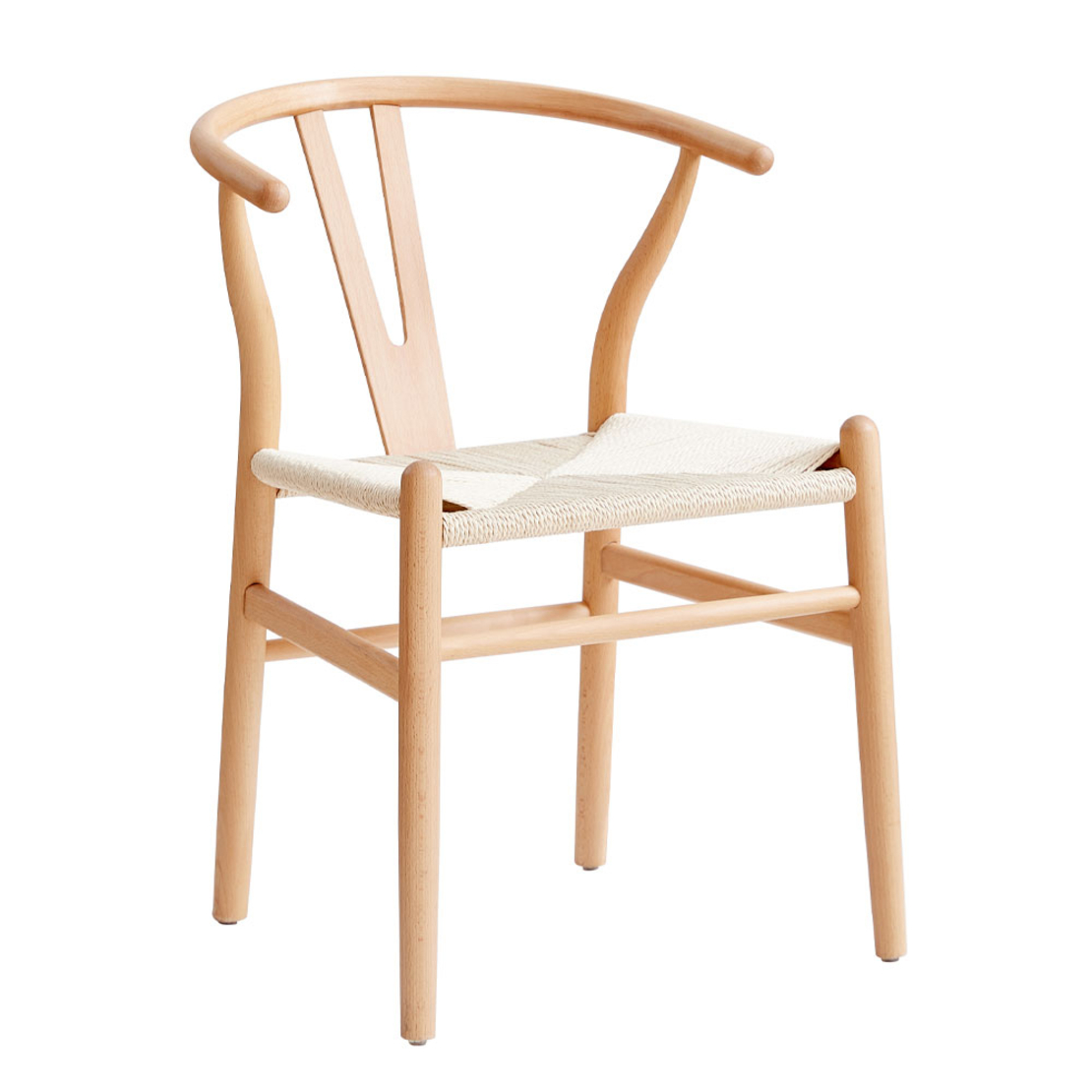 BONE CHAIR WOOD ΒΕΕCH NATURAL ROPE PRC