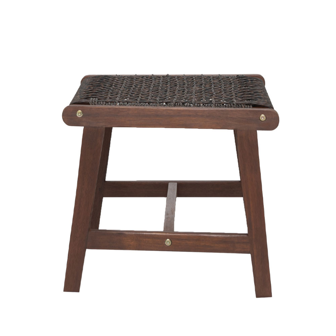 MESH STOOL HIGH DENSITY POLYETHYLENE BROWN ANTIQUE WALNUT 57x41xH35,5cm VN