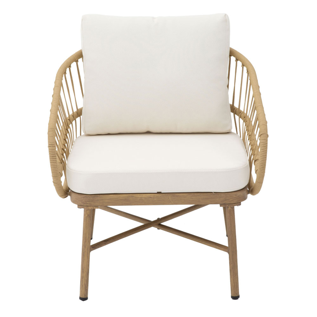 CAVE LOUNGE SET 1+2+1 ALUMINIUM NATURAL PRC