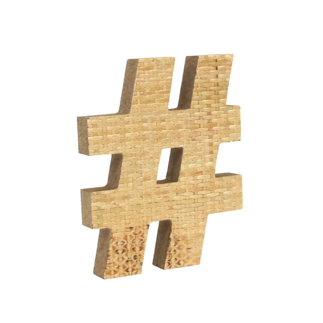 KAMIRA DECORATION 16x3x20 MDF NATURAL RATTAN