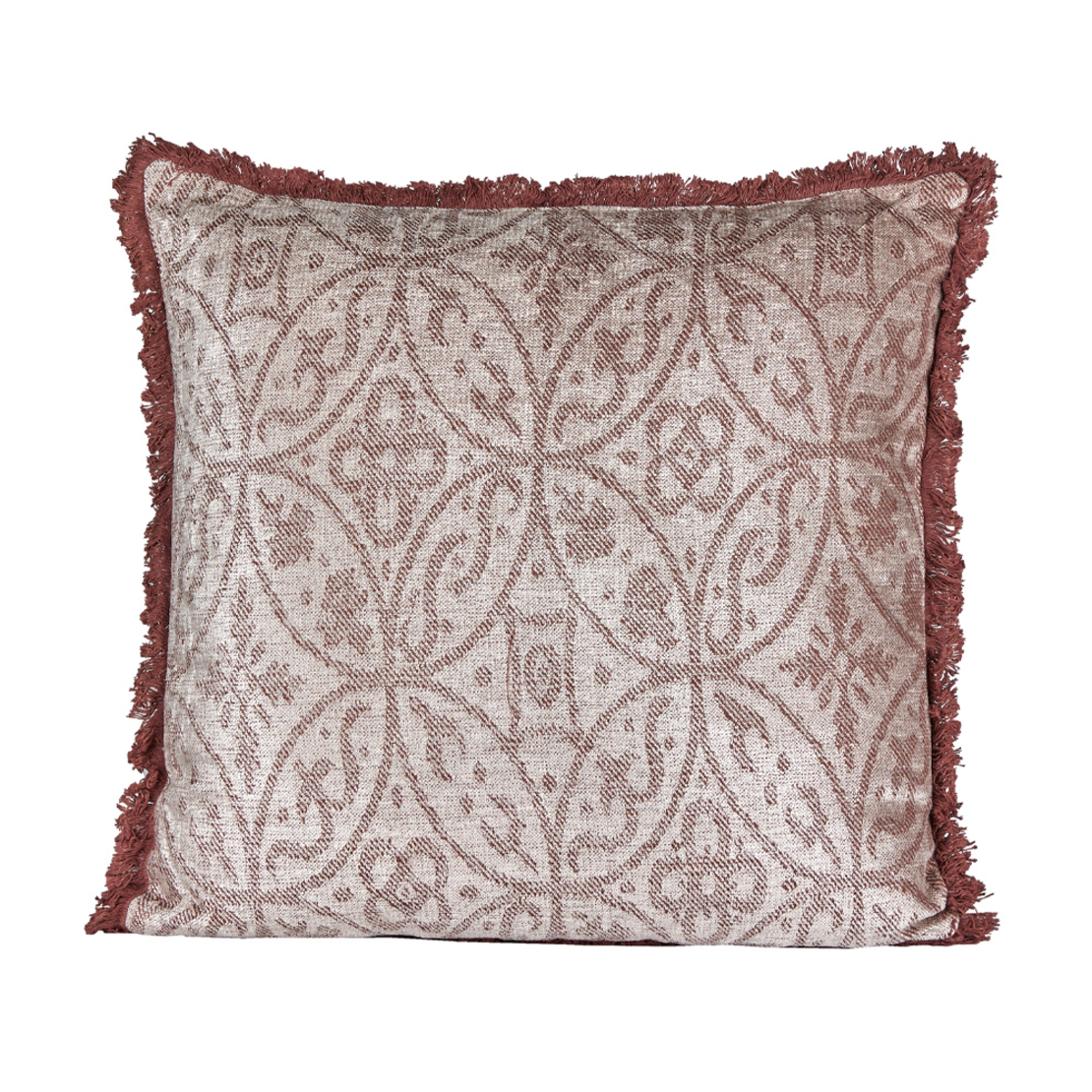 AMETHYST C DECOR CUSHION COTTON VELVET PUCE 50x50