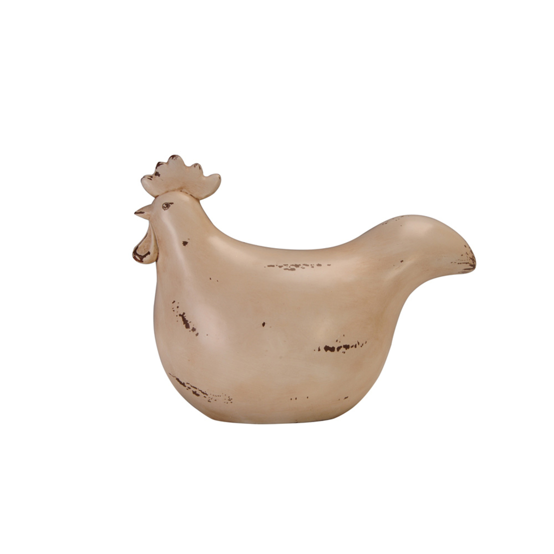 GALINHA 1 DECO ROOSTER POLYRESIN BEIGE 22,5x12,1xH