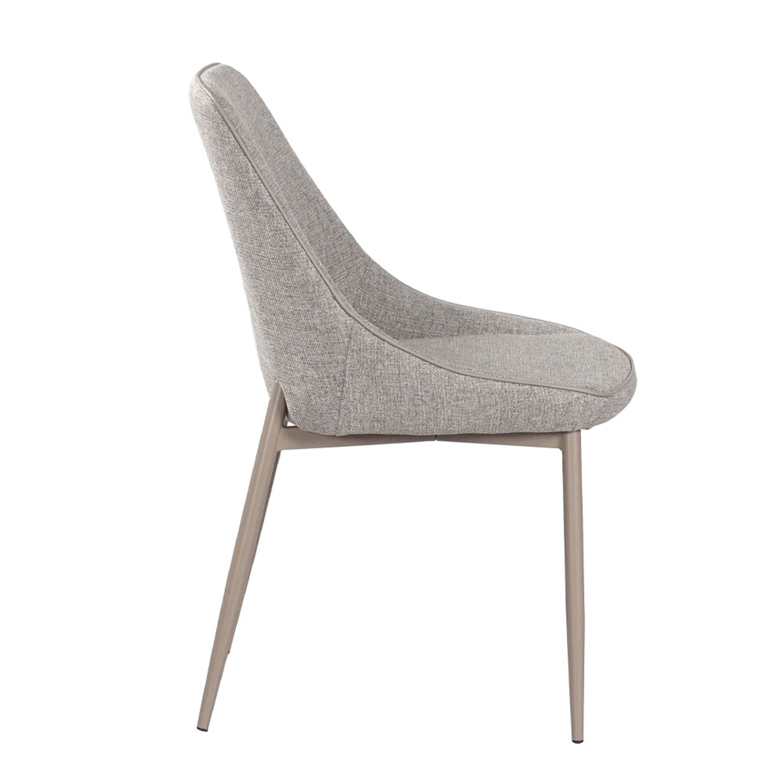 CALIPER CHAIR FABRIC BROWN CAPPUCCINO METAL CAPPUCCINO PRC