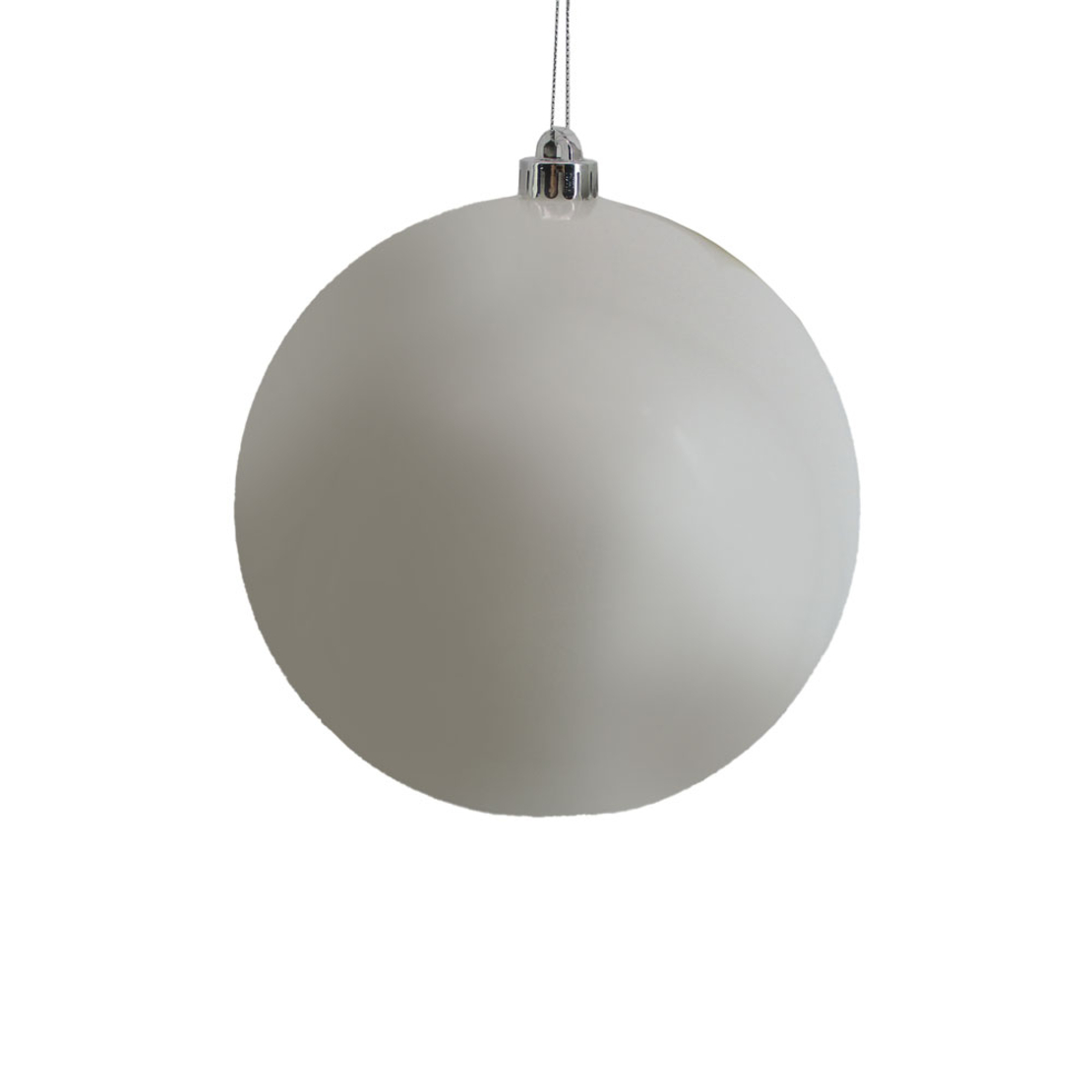 PERLA CHRISTMAS BALL 20x20x20 PLASTIC WHITE PEARL