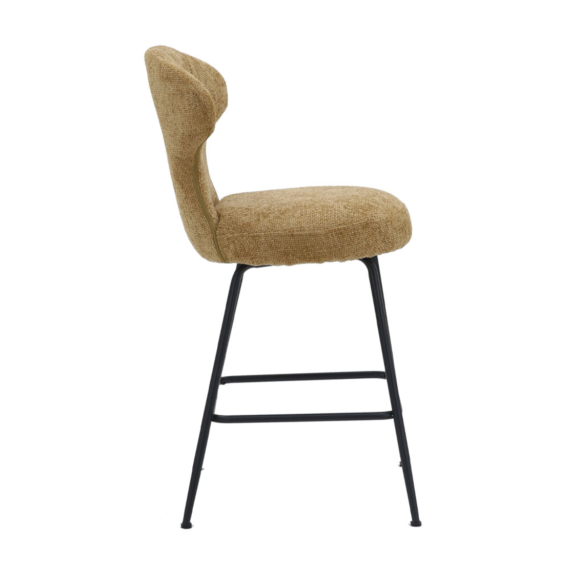 FUNGO STOOL BAR FABRIC LEMON METAL BLACK E1 PRC