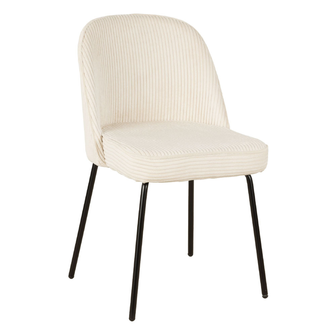 VOTSALO CHAIR FABRIC CREAM METAL BLACK E1 PRC